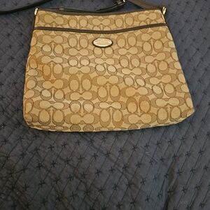 Coach Brown Signature Shoulder Bag